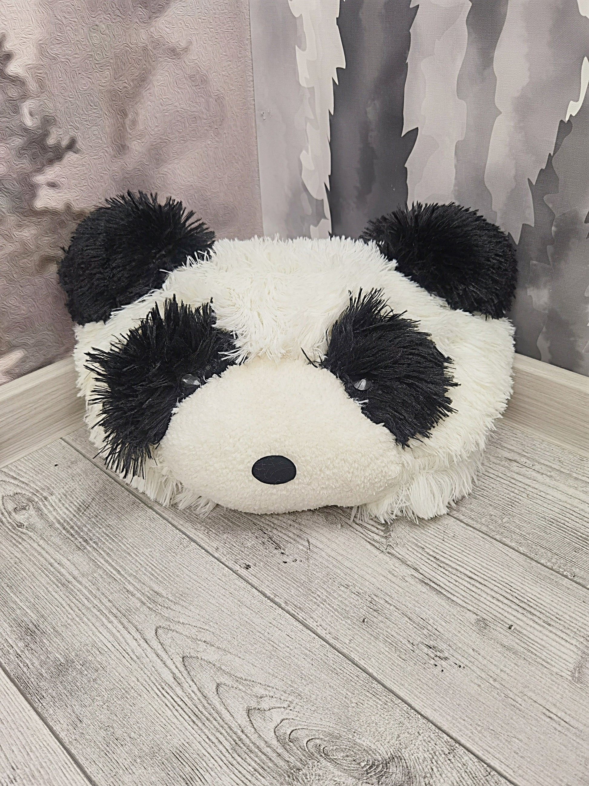 Handmade Minky Panda Bear Rug: Personalized Plush Nursery Decor