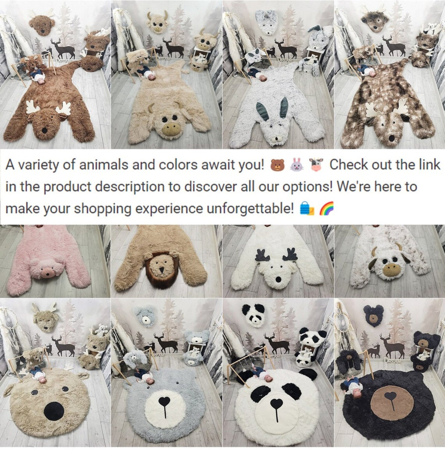 Bear Storage Basket Minky Woodland - DECORLINA