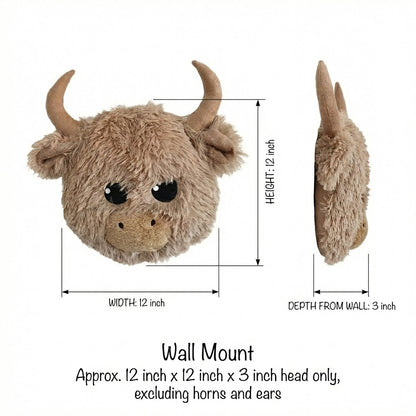 Highland Cow Farmhouse Nursery Rug - DECORLINA