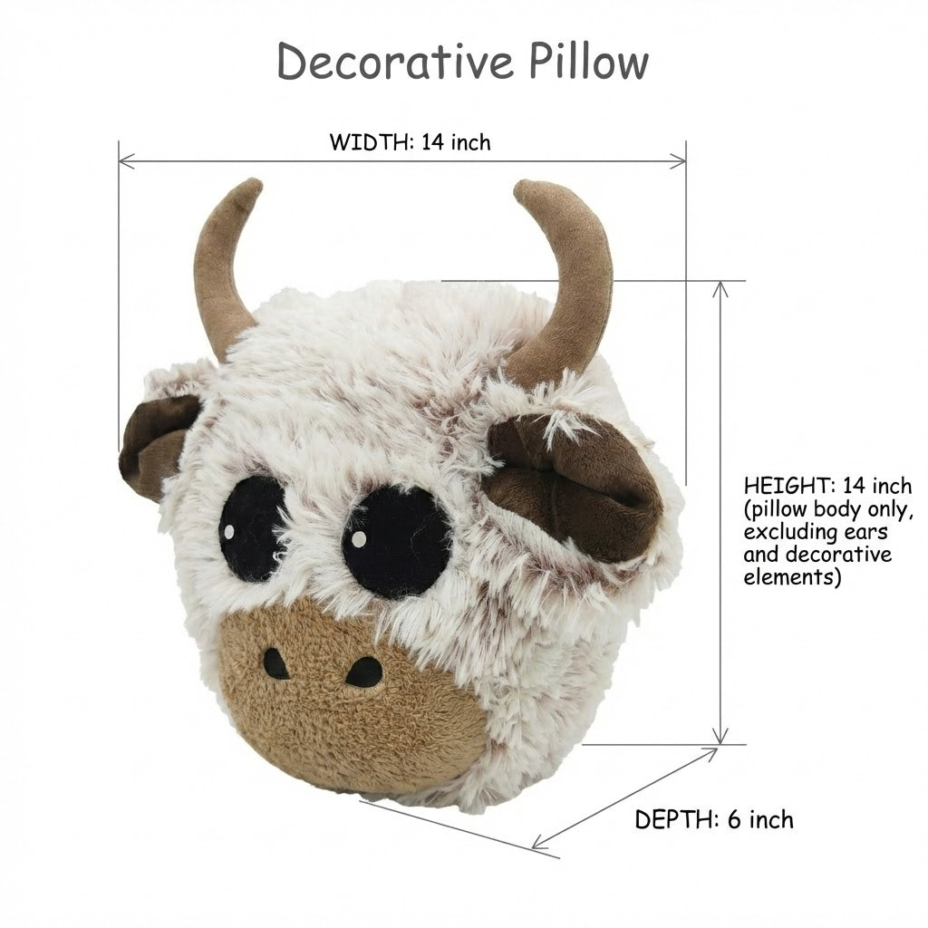 Highland Cow Nursery Rug: Plush Farmhouse Baby Playmat