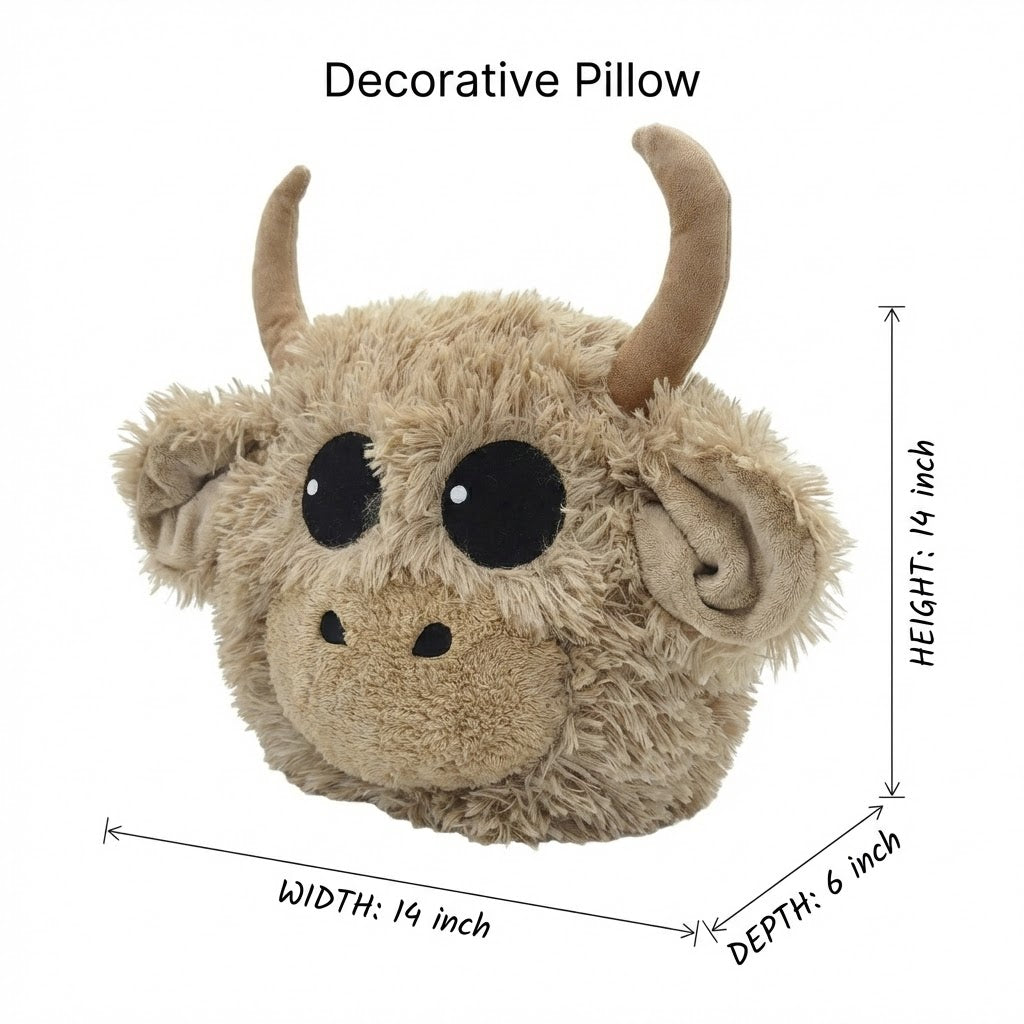 Highland Cow Farmhouse Nursery Rug - DECORLINA