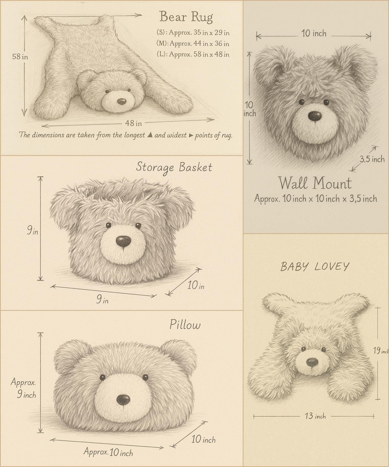 Bear Rug Woodland Baby Boy Personalized