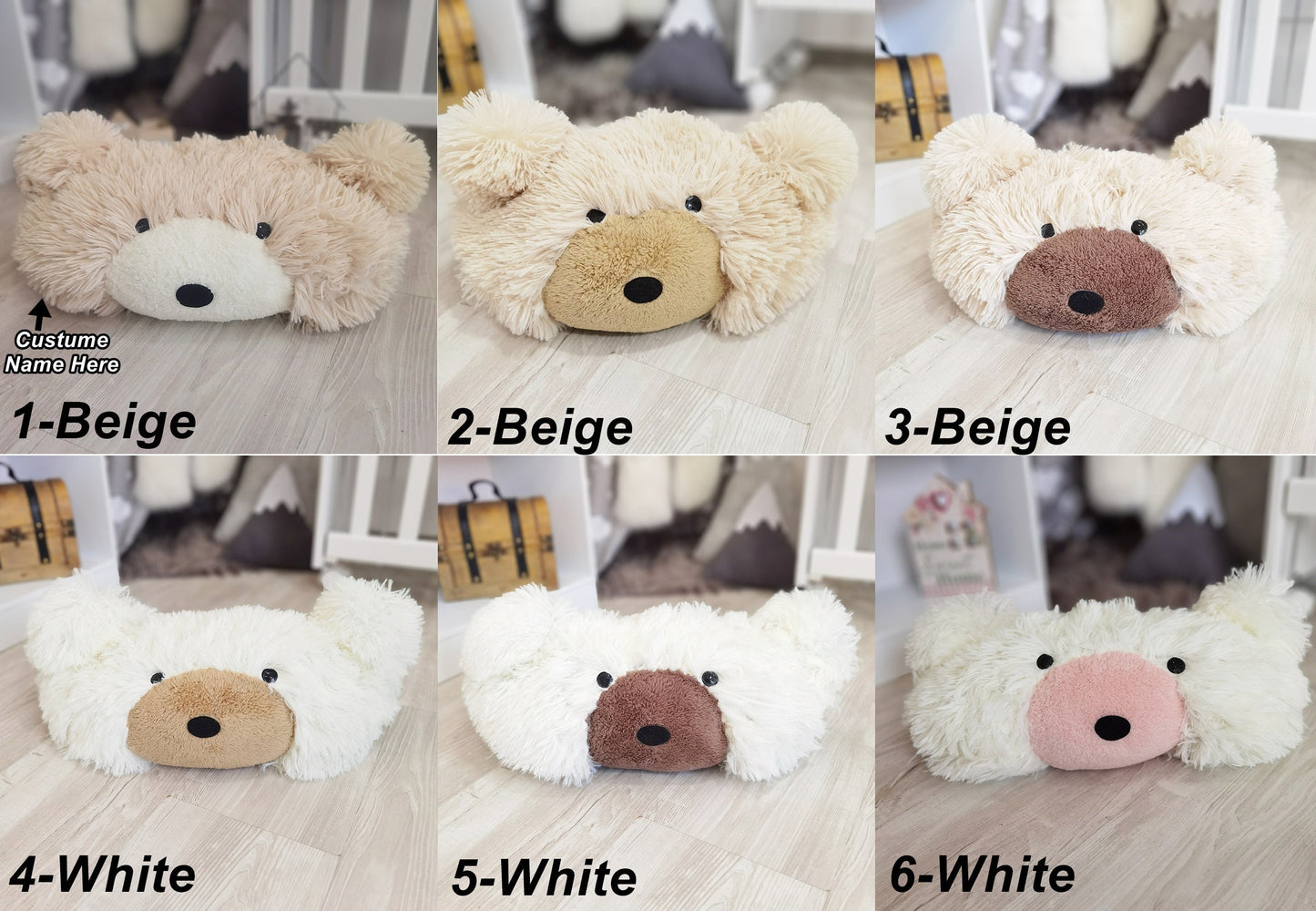 Handcrafted Panda Bear Pillow: Plush Nursery Decor