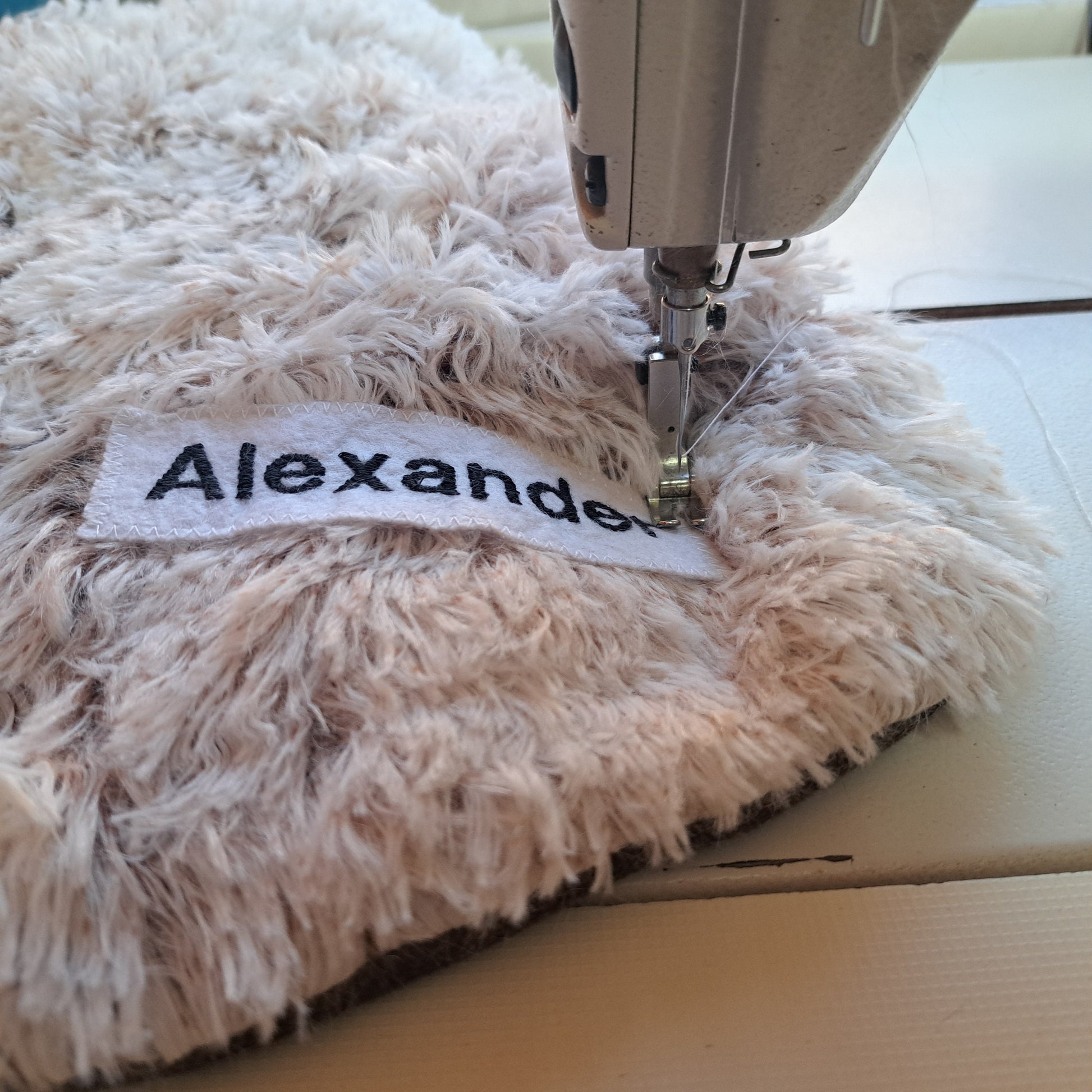 Panda Bear Rug Shaggy Minky Personalized